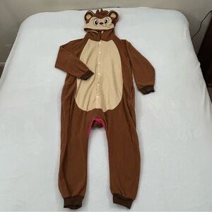 Spooktacular Creations Monkey Pajamas One Piece Animal Halloween Costume Adult S